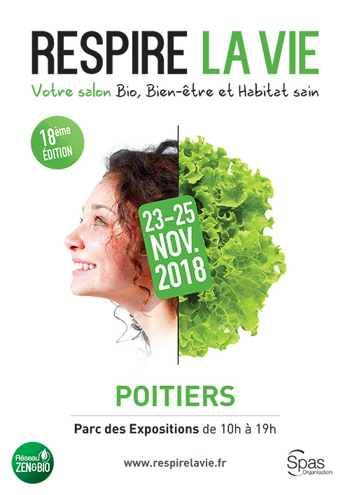 Affiche salon RESPIRE LA VIE Poitiers